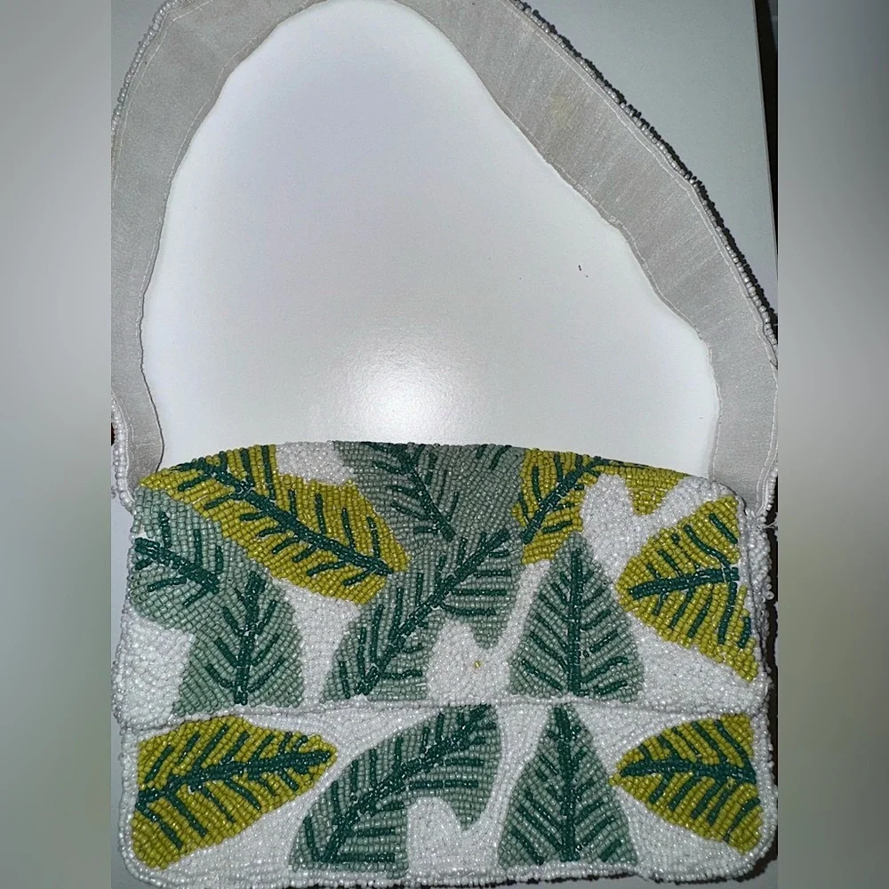 LULU Leaves Beaded Bag